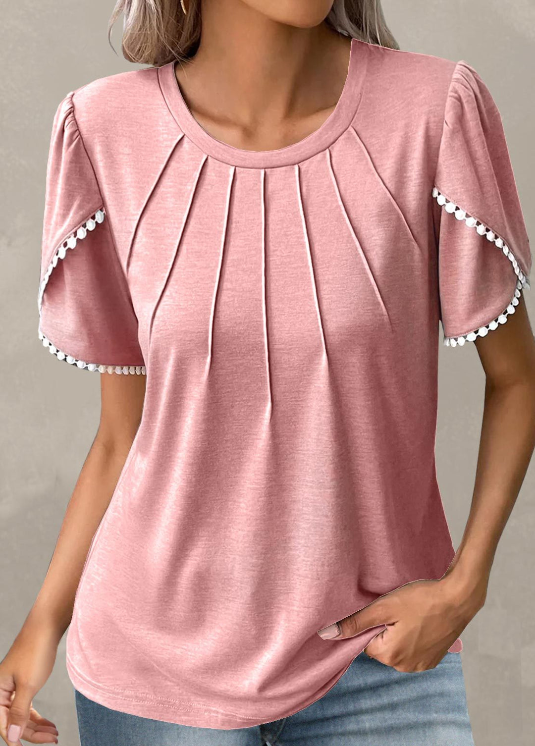 Levoire | Blouse Élégante Avec Une Touche Vintage Rosa