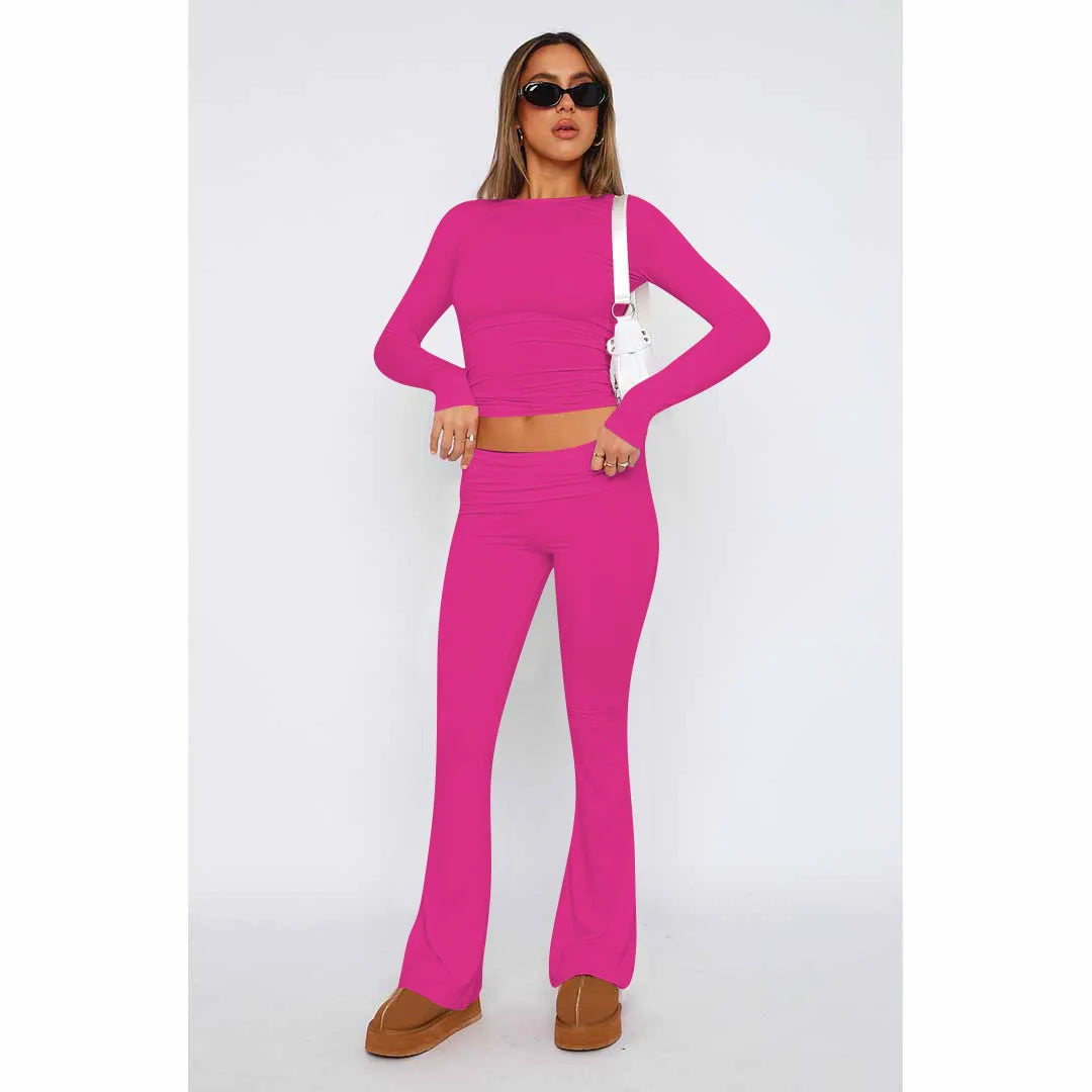 Levoire | Ensemble Femme 2 Pièces, Uni, Tendance, Survêtement Confortable