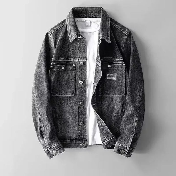 Levoire | Jean En Denim Bouton Haut Noir Gris