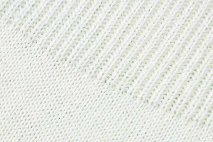 Levoire | Robe Maxi Dénudée À Franges En Tricot À Manches Longues