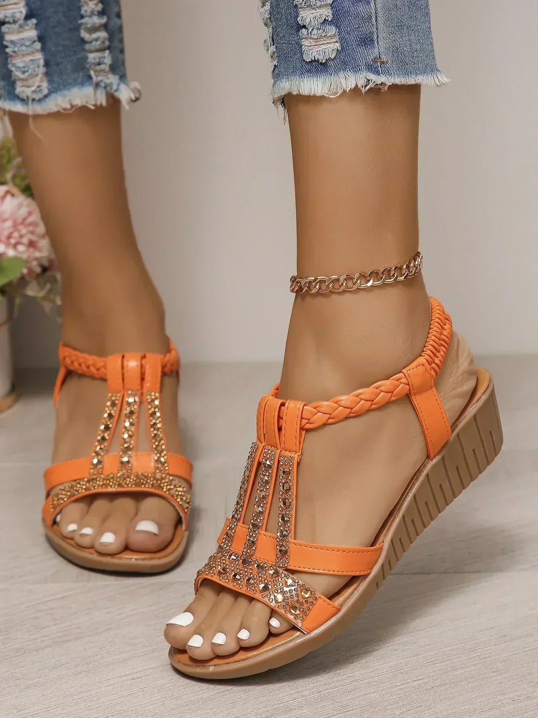 Levoire | Sandales Orthopédiques À La Mode Orange