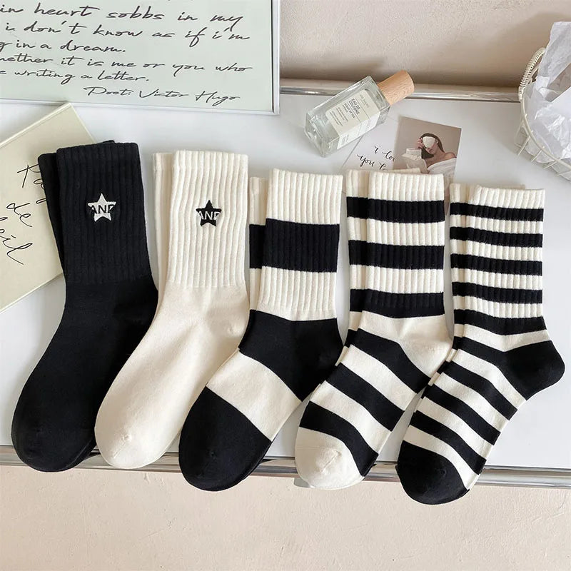 Levoire | De 5 Chaussettes De Sport Femme Rayées Et Minimalistes A Taille unique