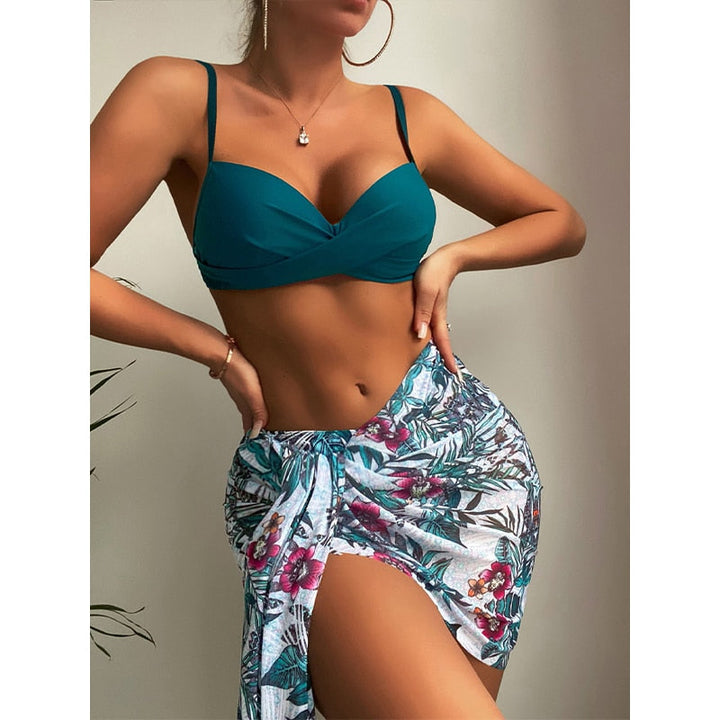 Levoire | Babes Ensemble De Bikini 3 Pièces - Un Bikini Coloré Et Sexy. Turquoise