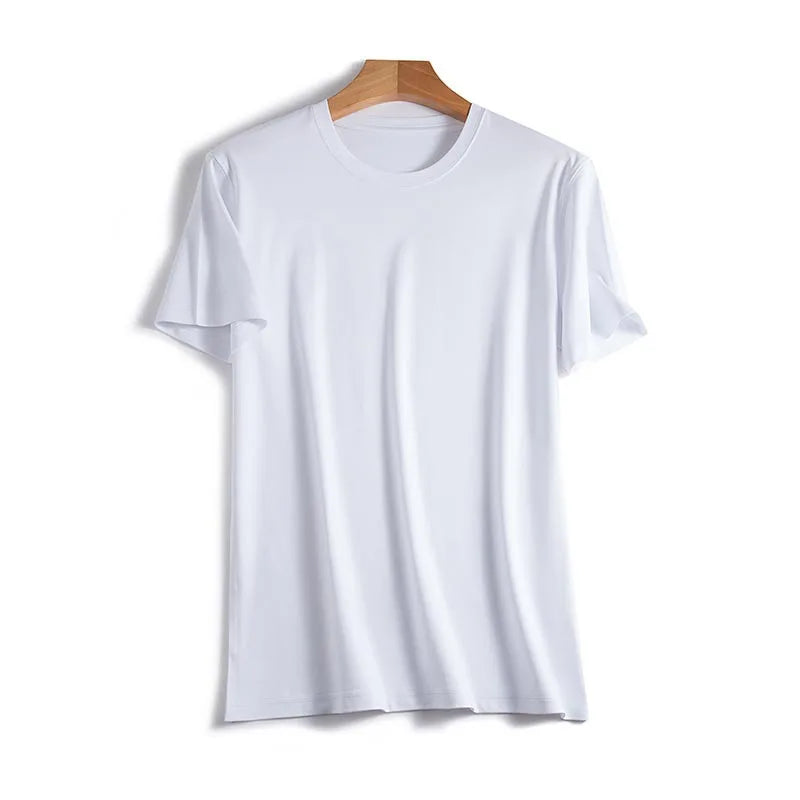 Levoire | Chemise en soie élégante Blanc-O Col