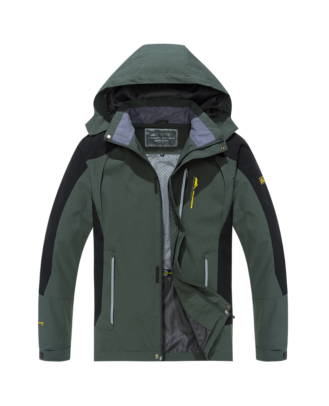 Levoire | Veste De Randonnée Imperméable À Manches Longues Avec Capuche soutien-gorge vert
