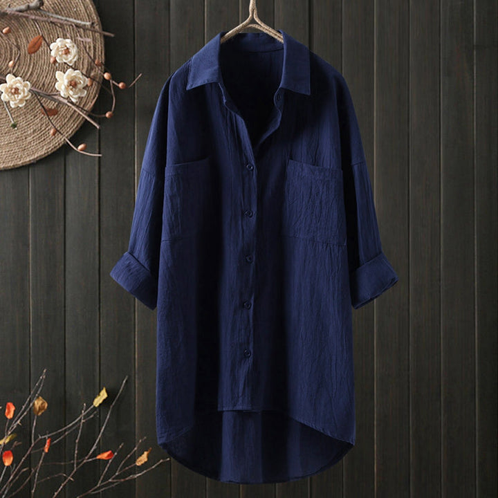 Levoire | T-Shirt À Manches Longues Intemporel Avec Style Bleu foncé