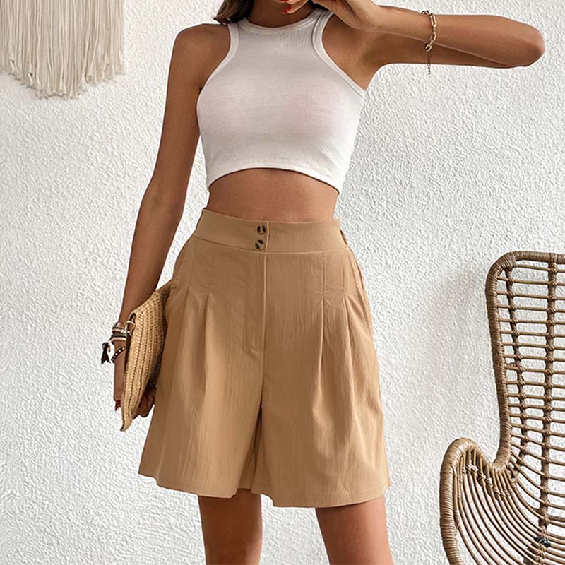 Levoire | Pantalons Bermuda Colorés Décontractés Pour Femmes