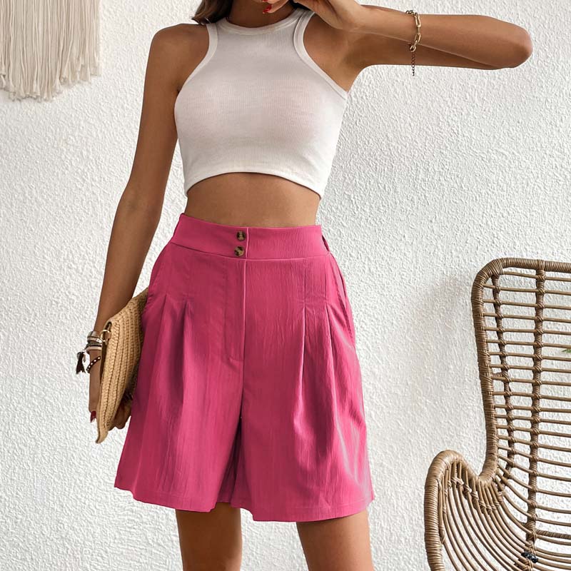 Levoire | Pantalons Bermuda Colorés Décontractés Pour Femmes