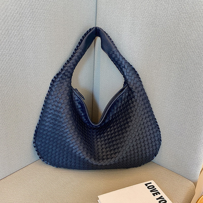 Levoire | Sac À Main En Cuir Pu Décontracté Pour Femmes Marine bleu