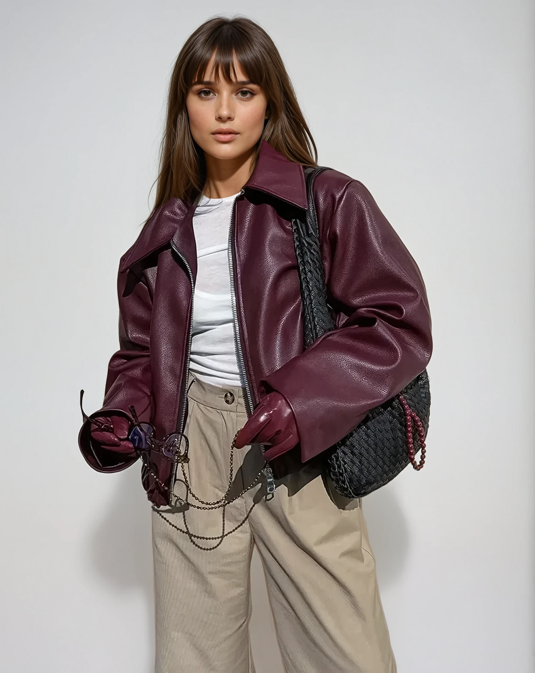 Levoire | Veste En Cuir Apparence Durable