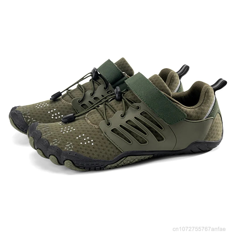 Levoire | Chaussures De Randonnée Pieds Nus Avec Boucle Pour Femmes Et Hommes Vert