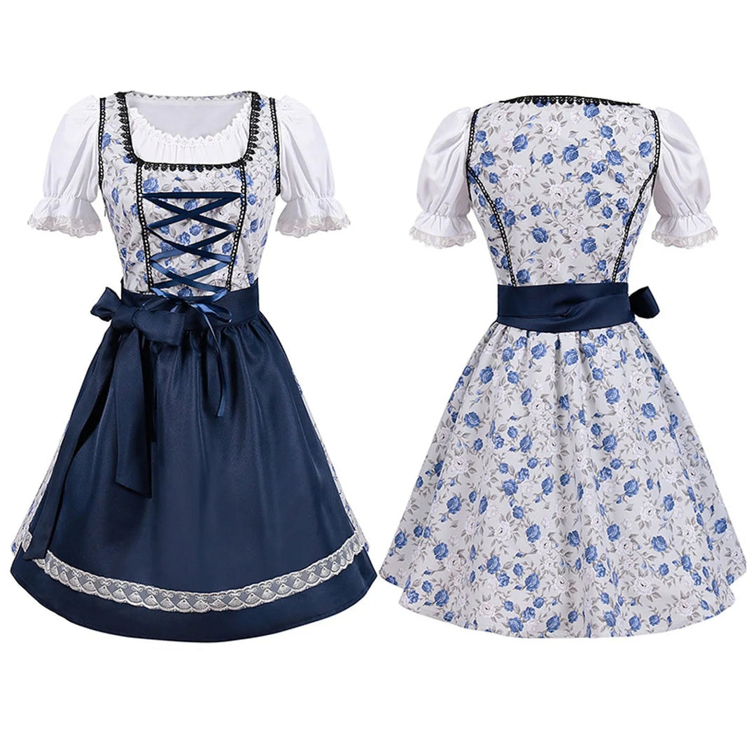 Levoire | Robe en dentelle à bretelles courtes Oktoberfest avec un essieu