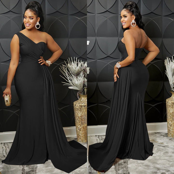 Levoire | En- Épaule Haute Combinaison Robe Maxi