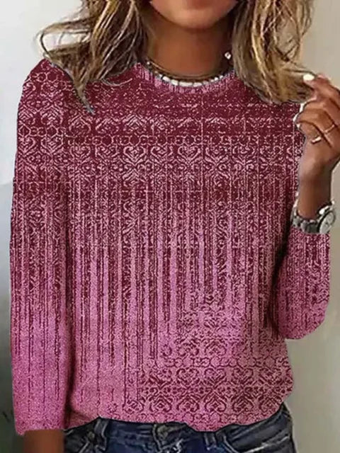 Levoire | Chemise Décontractée Intemporelle À Col Rond Rosa