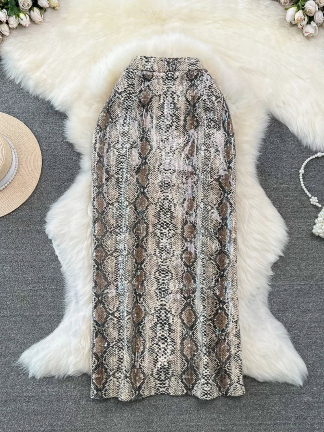 Levoire | Jupe En Simili Cuir Imprimé Léopard Pour Un Look Sauvage Et Moderne Motif crocodile