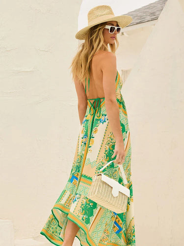Levoire | Robe D'Été Bohème Dos Nu Pour Femme