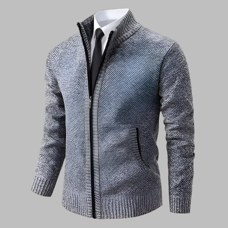 Levoire | Modern Chaud Gilet Pour Hommes Avec Fermeture Éclair Gris clair