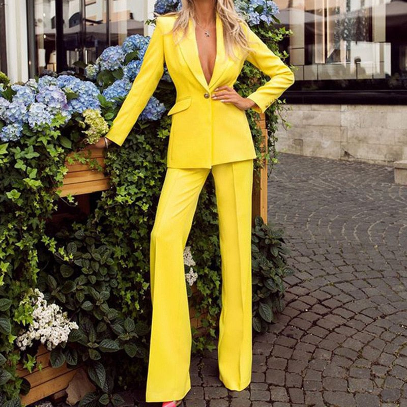 Levoire | Costume I Veste Pour Femmes Jaune