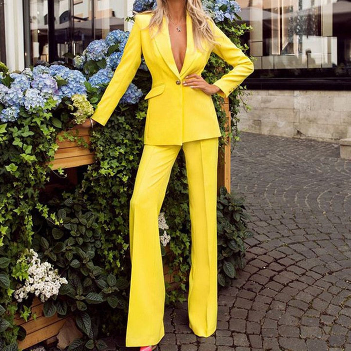 Levoire | Costume I Veste Pour Femmes Jaune