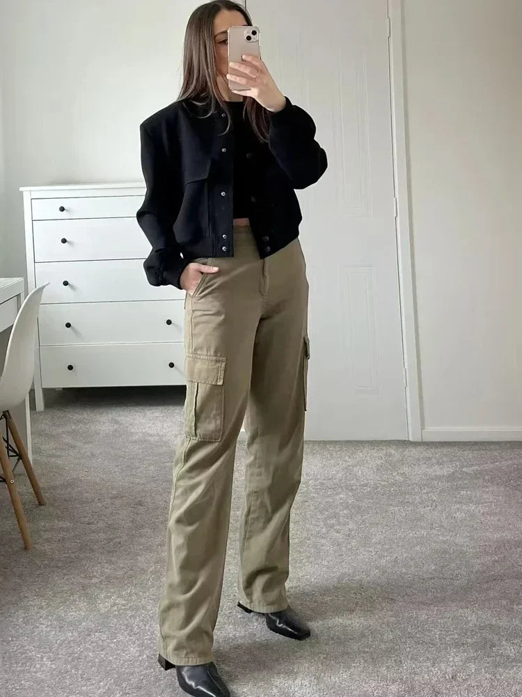 Levoire | Moderne, Tendance, Veste Femme Raccourcie Avec Poches
