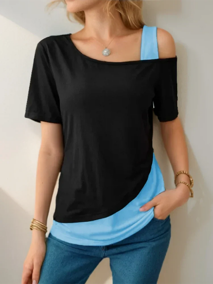 Levoire | Chemise Élégante Bicolore Bleu