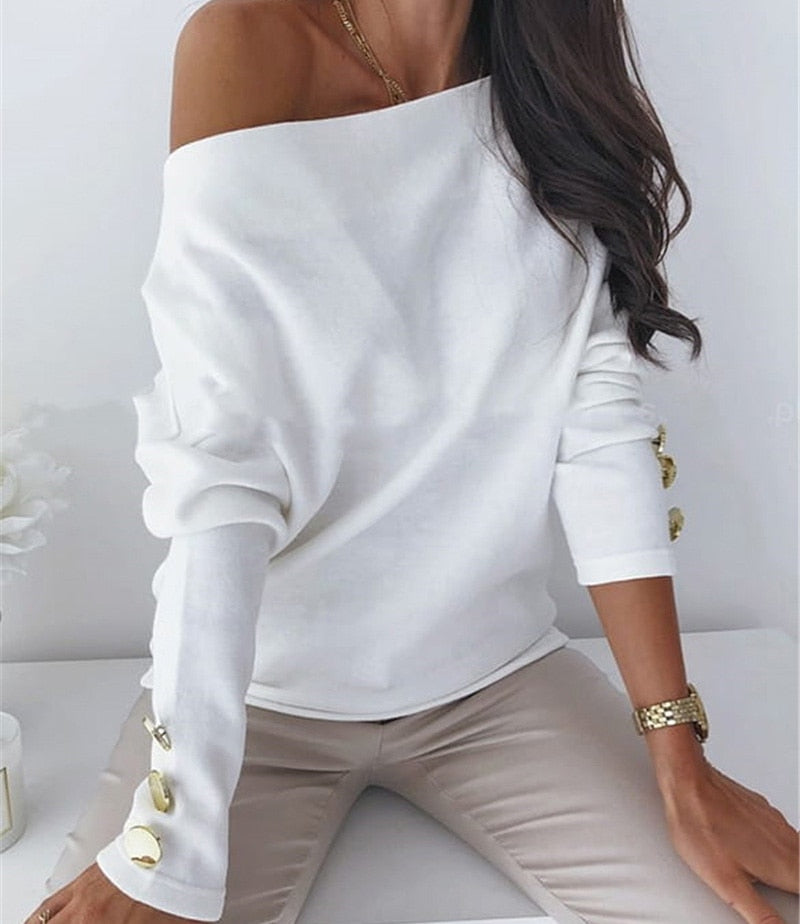 Levoire | Sweat-Shirt Confortable Pour Femmes Blanc 1