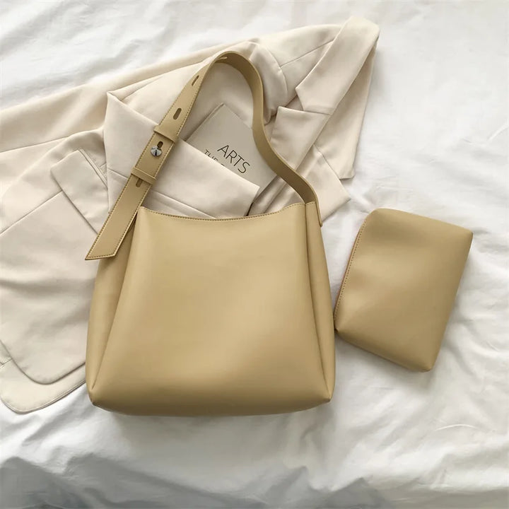 Levoire | Grand Sac À Main Et Sa Pochette Sable