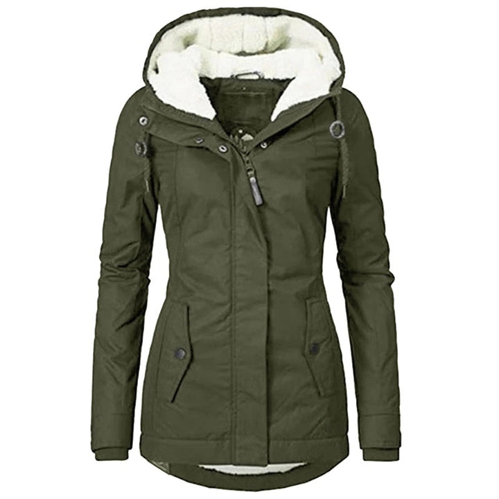Levoire Veste d'Automne Chaude : Protection contre les intempéries, coupe-vent et imperméable pour femmes Vert