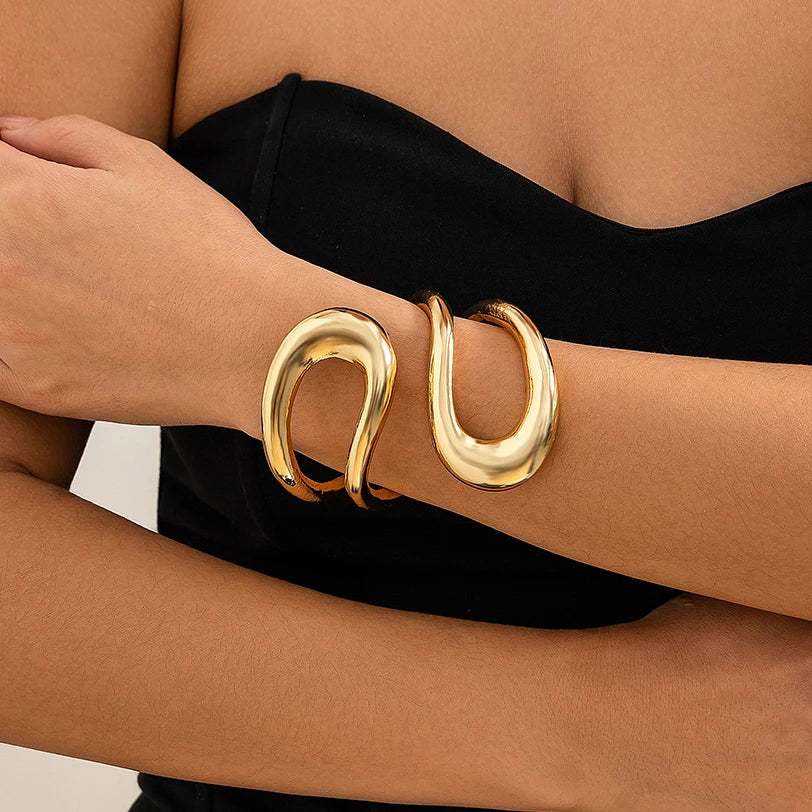 Levoire | Grand Choker En Métal Couleur or 2