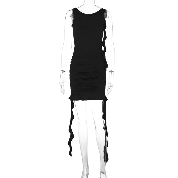 Levoire | Robe Mini À Volants Froncés Sans Dos