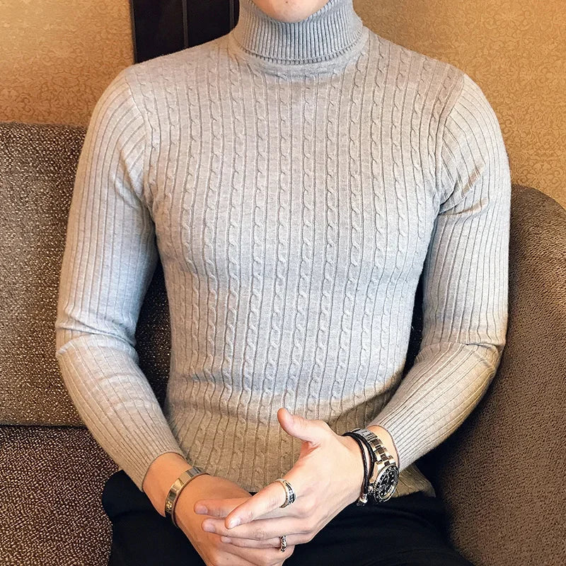 Levoire | Pull Classique Pour Homme À Motif Torsadé Pour Chaque Saison Crème blanc