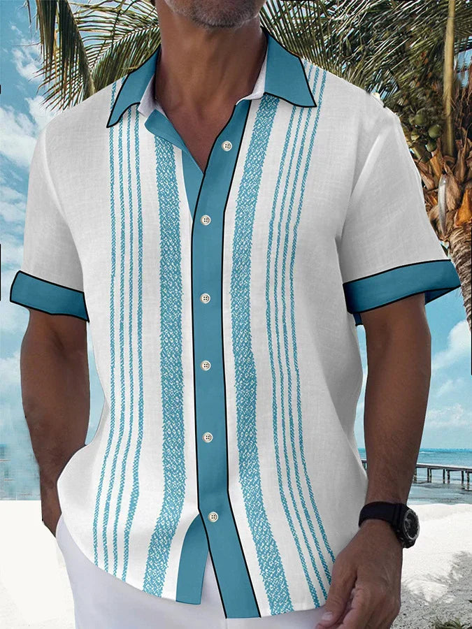 Levoire | Chemise D'Été Moderne Et Confortable Avec Motif Blanc