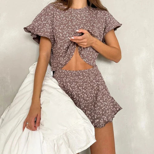 Levoire | Pyjama 2 Pièces Avec Fleurs
