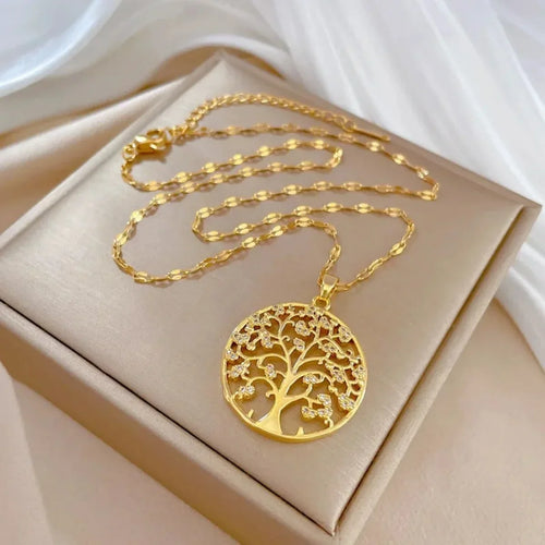 Levoire | Collier Arbre De Vie En Strass