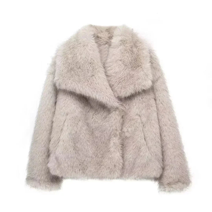 Levoire | Veste En Fausse Fourrure À Manches Longues Confortable Beige