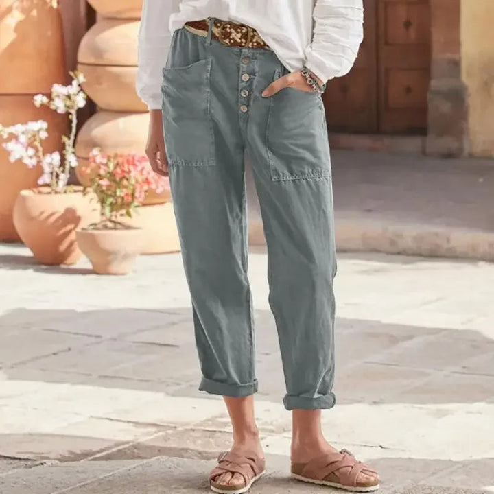 Levoire | Pantalon Chic À Coupe Décontractée Gris