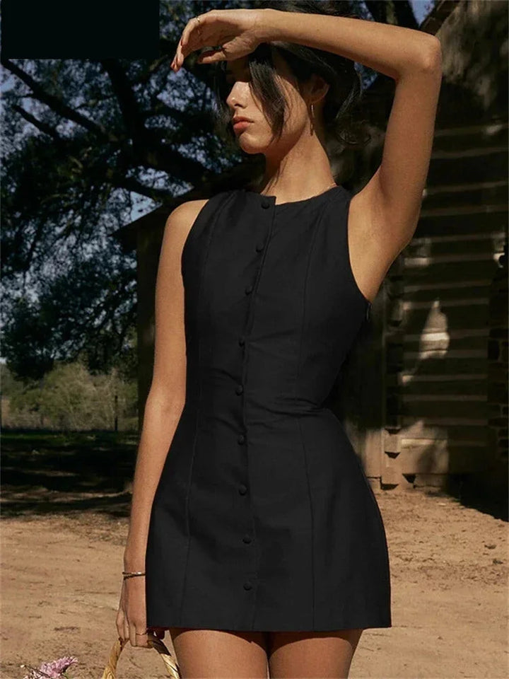 Levoire | Élégante robe mini boutonnée