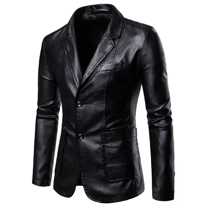 Levoire | Veste Mi-Longue Décontractée Pour Hommes Avec Col Noir