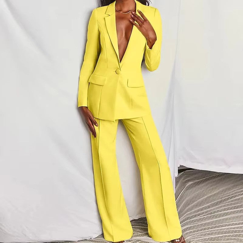Levoire | Blazer & Pantalon Set Jaune