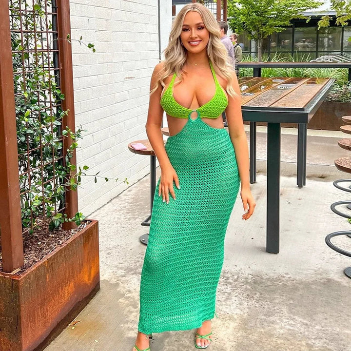 Levoire | Robe Maxi En Crochet