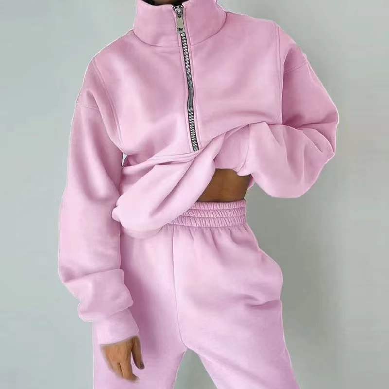 Levoire | Veste Confortable Pour Femmes Et Pantalon De Jogging Rosa