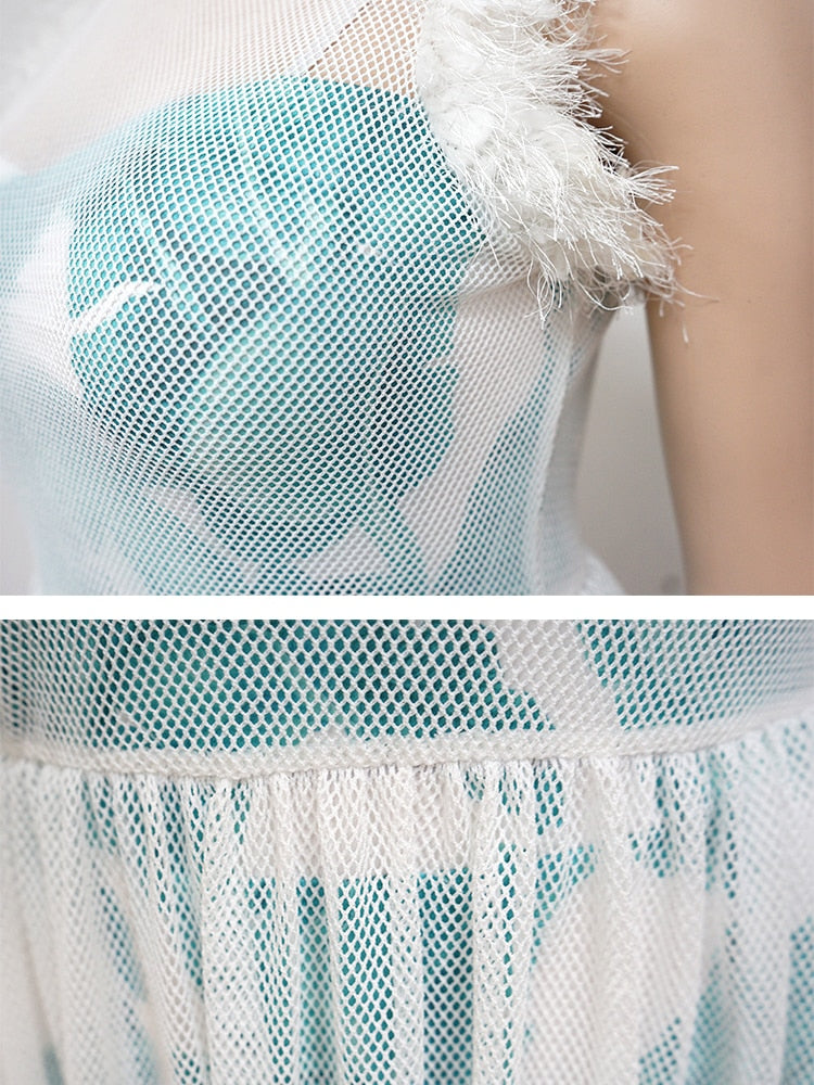 Levoire | Bralette En Matériau En Filet Robes Maxi & Ensembles De Bodysuit