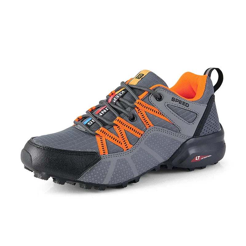 Levoire | Bottes De Randonnée Imperméables De Luxe Pour Hommes Gris orange
