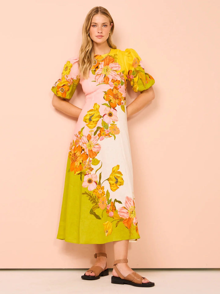 Levoire | Robe Midi Fleurie Tendance pour les Vacances