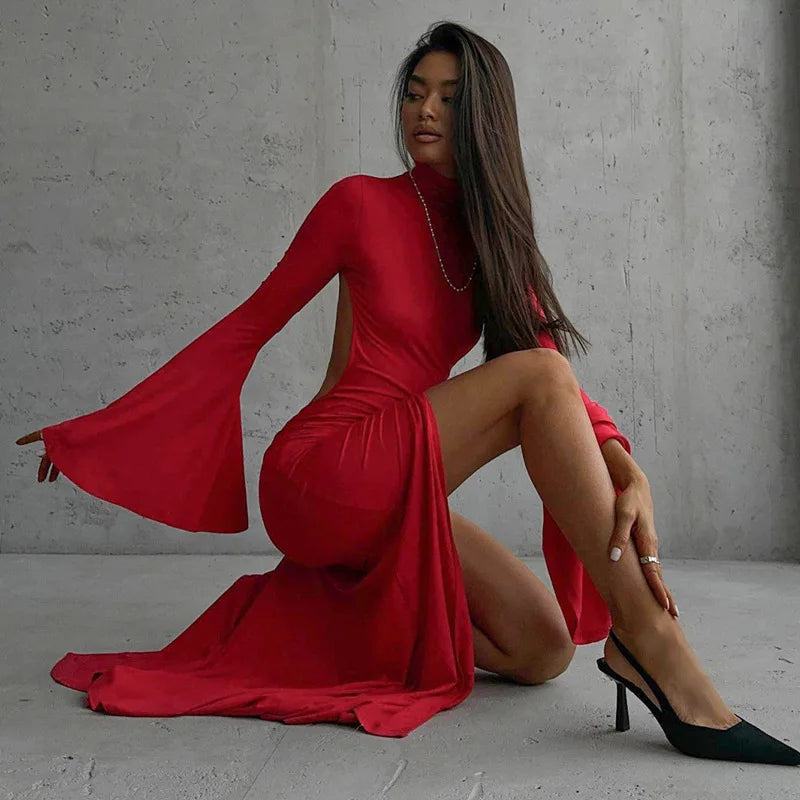 Levoire | Ouvert Dos Sexy Fente Maxi Robe