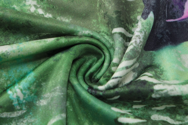 Levoire | Robe Midi Bodycon Imprimée À Fleurs À Manches Longues