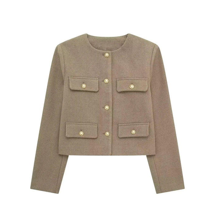 Levoire | Gilet En Maille Avec Look Streetwear Tendance Marron vert