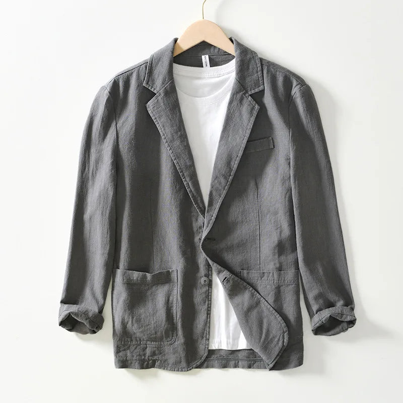 Levoire | Blazer en lin élégant Gris