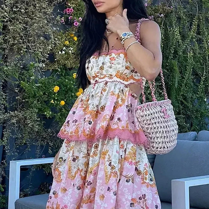 Levoire | Robe-Cape À Imprimé Floral