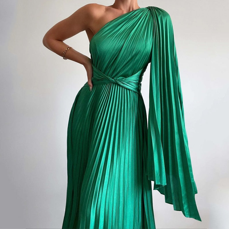 Levoire | Satinpuddings Plissé Lyskostakk Robes Longues
